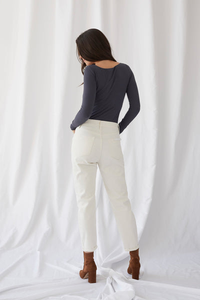 Soft Touch Long Sleeve Boatneck with Marrow-Edge Finish - BOATNECK L/S - Majestic Filatures North America