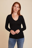 SOFT TOUCH L/S V-NECK - MAJESTIC FILATURES