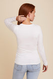 SOFT TOUCH L/S V-NECK - MAJESTIC FILATURES
