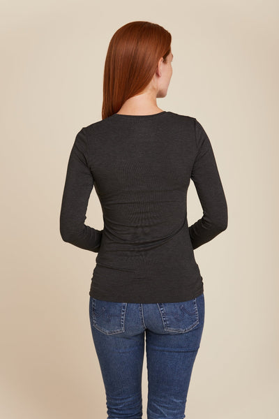SOFT TOUCH L/S V-NECK - MAJESTIC FILATURES