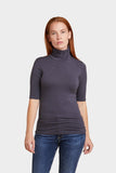 Soft Touch Elbow Sleeve Turtleneck - Majestic Filatures Official Site of North America