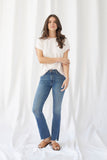 French Terry Semi-Relaxed Cap Sleeve Shirt - CREW S/S - Majestic Filatures North America