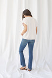 French Terry Semi-Relaxed Cap Sleeve Shirt - CREW S/S - Majestic Filatures North America