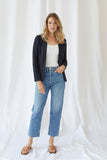 French Terry Brushed Fleece One-Button Blazer - BLAZER - Majestic Filatures North America