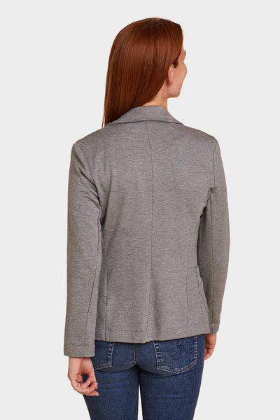 French Terry Brushed Fleece One-Button Blazer - BLAZER - Majestic Filatures North America