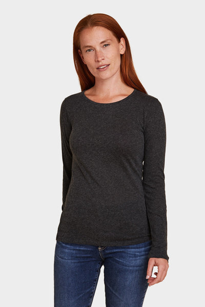 Cotton/Cashmere L/S Crewneck - Majestic Filatures Official Site of North America