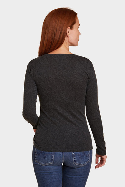 Cotton/Cashmere L/S Crewneck - Majestic Filatures Official Site of North America