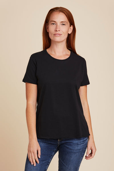 DELUXE COTTON BOXY S/S CREW - MAJESTIC FILATURES