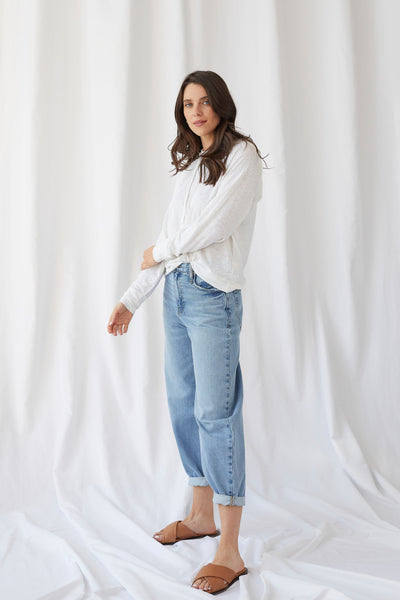 Linen Stretch Long Sleeve Hoodie - HOODIE L/S - Majestic Filatures North America
