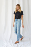 Stretch Linen Short Sleeve Crew Neck Tee - CREW S/S - Majestic Filatures North America