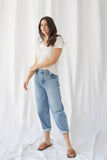 Linen Stretch Short Sleeve V-Neck Tee - V NECK S/S - Majestic Filatures North America