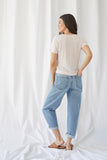 Linen Stretch Short Sleeve V-Neck Tee - V NECK S/S - Majestic Filatures North America