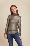 SOFT TOUCH METALLIC L/S TURTLENECK - MAJESTIC FILATURES