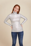 SOFT TOUCH METALLIC L/S TURTLENECK - MAJESTIC FILATURES