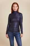 SOFT TOUCH METALLIC L/S TURTLENECK - MAJESTIC FILATURES