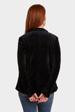 Velour One Button Blazer - Majestic Filatures Official Site of North America