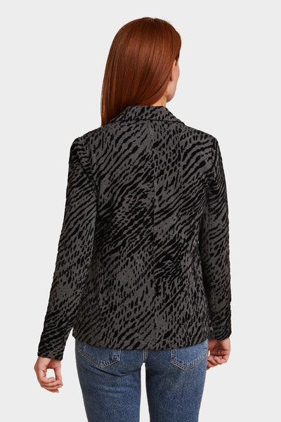 French Terry Novelty One Button Blazer - Majestic Filatures Official Site of North America