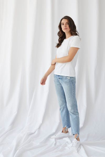 Cotton 'Silk Touch' Short Sleeve Crew Neck T-Shirt - CREW S/S - Majestic Filatures North America